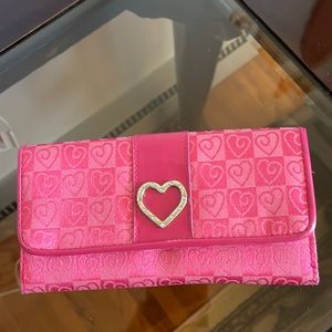 Pink wallet with hearts